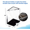 image:imageGSE Games amp Sports Expert Acrylic Discard Trays Casino Grade Discard Holder Trays for Blackjack Bridge Playing Cards Holds 6 Decks of Cards6  Deck