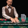 image:imageGSE Games amp Sports Expert Acrylic Discard Trays Casino Grade Discard Holder Trays for Blackjack Bridge Playing Cards Holds 6 Decks of Cards6  Deck