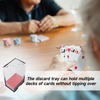 image:imageGSE Games amp Sports Expert Acrylic Discard Trays Casino Grade Discard Holder Trays for Blackjack Bridge Playing Cards Holds 6 Decks of Cards8  Deck