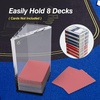 image:imageGSE Games amp Sports Expert Acrylic Discard Trays Casino Grade Discard Holder Trays for Blackjack Bridge Playing Cards Holds 6 Decks of Cards8  Deck