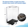 image:imageGSE Games amp Sports Expert Acrylic Discard Trays Casino Grade Discard Holder Trays for Blackjack Bridge Playing Cards Holds 6 Decks of Cards8  Deck
