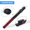 image:imageGSE Games amp Sports Expert Billiard Cue Cases 1x1 Deluxe Hard Billiard Pool Cue Stick Carrying Case Pool Billiards Accessories Several Colors AvailableDeluxe  BlackBurgundy
