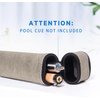 image:imageGSE Games amp Sports Expert Billiard Cue Cases 1x1 Deluxe Hard Billiard Pool Cue Stick Carrying Case Pool Billiards Accessories Several Colors AvailableGrey