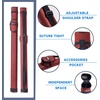image:imageGSE Games amp Sports Expert Billiard Cue Cases 1x1 Deluxe Hard Billiard Pool Cue Stick Carrying Case Pool Billiards Accessories Several Colors AvailableBurgundy