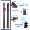 image:imageGSE Games amp Sports Expert Billiard Cue Cases 1x1 Deluxe Hard Billiard Pool Cue Stick Carrying Case Pool Billiards Accessories Several Colors AvailableBrown