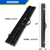 image:imageGSE Games amp Sports Expert Billiard Pool Cue Stick Hard Box for 2Piece Pool Cue Stick Billiard Carrying Case Holds 1 Butt and 1 ShaftBlack