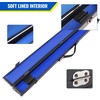 image:imageGSE Games amp Sports Expert Billiard Pool Cue Stick Hard Box for 2Piece Pool Cue Stick Billiard Carrying Case Holds 1 Butt and 1 ShaftBlue