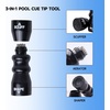 image:imageGSE Games amp Sports Expert Billiard Pool Cue Tip Tool Stick ScufferShaperAeratorJoint Protector Tool Billiard AccessoriesBlack 3in1 Bowtie Tool