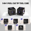image:imageGSE Games amp Sports Expert Billiard Pool Cue Tip Tool Stick ScufferShaperAeratorJoint Protector Tool Billiard AccessoriesBlack 5in1 Cube Tool