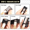 image:imageGSE Games amp Sports Expert Billiard Pool Cue Tip Tool Stick ScufferShaperAeratorJoint Protector Tool Billiard AccessoriesBlack 8in1 Tool