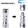 image:imageGSE Games amp Sports Expert Billiard Pool Cue Tip Tool Stick ScufferShaperAeratorJoint Protector Tool Billiard AccessoriesSilver 3in1 Bowtie Tool
