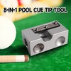 image:imageGSE Games amp Sports Expert Billiard Pool Cue Tip Tool Stick ScufferShaperAeratorJoint Protector Tool Billiard AccessoriesSilver 8in1 Tool