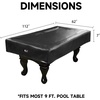 image:imageGSE Games amp Sports Expert Billiard Table Covers 789 Waterproof amp Tearproof Heavy Duty Leatherette Pool Table Cover Several Colors AvailableBlack  9ft