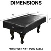 image:imageGSE Games amp Sports Expert Billiard Table Covers 789 Waterproof amp Tearproof Heavy Duty Leatherette Pool Table Cover Several Colors AvailableBlack  7ft