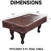 image:imageGSE Games amp Sports Expert Billiard Table Covers 789 Waterproof amp Tearproof Heavy Duty Leatherette Pool Table Cover Several Colors AvailableBrown  9ft