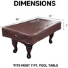 image:imageGSE Games amp Sports Expert Billiard Table Covers 789 Waterproof amp Tearproof Heavy Duty Leatherette Pool Table Cover Several Colors AvailableBrown  7ft