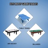 image:imageGSE Games amp Sports Expert Billiard Table Covers 789 Waterproof amp Tearproof Heavy Duty Leatherette Pool Table Cover Several Colors AvailableBrown  7ft