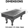image:imageGSE Games amp Sports Expert Billiard Table Covers 789 Waterproof amp Tearproof Heavy Duty Leatherette Pool Table Cover Several Colors AvailableGrey  7ft