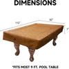 image:imageGSE Games amp Sports Expert Billiard Table Covers 789 Waterproof amp Tearproof Heavy Duty Leatherette Pool Table Cover Several Colors AvailableRusset  9ft