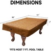 image:imageGSE Games amp Sports Expert Billiard Table Covers 789 Waterproof amp Tearproof Heavy Duty Leatherette Pool Table Cover Several Colors AvailableRusset  7ft