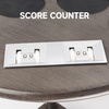 image:imageGSE Games amp Sports Expert Billiards Pool Stick Holder Only CornerStyle Floor Stand Billiard Cue Racks with Score Counters Holds 8 Pool Cue Sticks and a Full Set of Balls Silver Mist