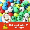 image:imageGSE Games amp Sports Expert Bingo Balls  Ping Pong Size Balls for Large Bingo Cage Bingo Calling Balls for Parties Prize Raffles Family Game NightsMulticolor Balls  Double Numbered