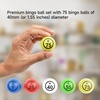 image:imageGSE Games amp Sports Expert Bingo Balls  Ping Pong Size Balls for Large Bingo Cage Bingo Calling Balls for Parties Prize Raffles Family Game NightsMulticolor Balls  Double Numbered