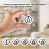 image:imageGSE Games amp Sports Expert Bingo Balls  Ping Pong Size Balls for Large Bingo Cage Bingo Calling Balls for Parties Prize Raffles Family Game NightsWhite Balls  Single Numbered