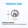 image:imageGSE Games amp Sports Expert Bingo Balls  Ping Pong Size Balls for Large Bingo Cage Bingo Calling Balls for Parties Prize Raffles Family Game NightsWhite Balls  Single Numbered