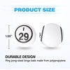 image:imageGSE Games amp Sports Expert Bingo Balls  Ping Pong Size Balls for Large Bingo Cage Bingo Calling Balls for Parties Prize Raffles Family Game NightsWhte Balls  Double Numbered