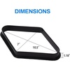 image:imageGSE Games amp Sports Expert Black Plastic Billiard Pool Ball 8Ball Triangle Racks  9Ball Diamond Pool Ball Racks Fit Standard 214 Billiard Pool BallsDiamond Rack