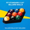 image:imageGSE Games amp Sports Expert Black Plastic Billiard Pool Ball 8Ball Triangle Racks  9Ball Diamond Pool Ball Racks Fit Standard 214 Billiard Pool BallsDiamond Rack