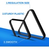 image:imageGSE Games amp Sports Expert Black Plastic Billiard Pool Ball 8Ball Triangle Racks  9Ball Diamond Pool Ball Racks Fit Standard 214 Billiard Pool BallsTriangle  Diamond Racks
