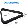 image:imageGSE Games amp Sports Expert Black Plastic Billiard Pool Ball 8Ball Triangle Racks  9Ball Diamond Pool Ball Racks Fit Standard 214 Billiard Pool BallsTriangle Rack