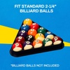 image:imageGSE Games amp Sports Expert Black Plastic Billiard Pool Ball 8Ball Triangle Racks  9Ball Diamond Pool Ball Racks Fit Standard 214 Billiard Pool BallsTriangle Rack
