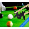 image:imageGSE Games amp Sports Expert Black Plastic SlipOn Bridge Portable Moosehead Bridge Head Pool Billiard Cue Bridge Head Billiard Pool Cue Accessories for Pool Table1Pack