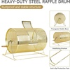 image:imageGSE Games amp Sports Expert Brass Raffle Ticket Drum Gold Spinning Raffle Cage Lottery Drawing Box for Raffles Giveaways Fundraisers and Events Available in Small Medium Large JumboLarge  Holds 10 000 Tickets