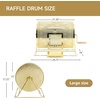 image:imageGSE Games amp Sports Expert Brass Raffle Ticket Drum Gold Spinning Raffle Cage Lottery Drawing Box for Raffles Giveaways Fundraisers and Events Available in Small Medium Large JumboLarge  Holds 10 000 Tickets
