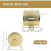 image:imageGSE Games amp Sports Expert Brass Raffle Ticket Drum Gold Spinning Raffle Cage Lottery Drawing Box for Raffles Giveaways Fundraisers and Events Available in Small Medium Large JumboJumbo  Holds 15 000 Tickets