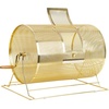 image:imageGSE Games amp Sports Expert Brass Raffle Ticket Drum Gold Spinning Raffle Cage Lottery Drawing Box for Raffles Giveaways Fundraisers and Events Available in Small Medium Large JumboLarge  Holds 10 000 Tickets