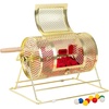 image:imageGSE Games amp Sports Expert Brass Raffle Ticket Drum Gold Spinning Raffle Cage Lottery Drawing Box for Raffles Giveaways Fundraisers and Events Available in Small Medium Large JumboSmall  Holds 2 000 Tickets