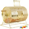 image:imageGSE Games amp Sports Expert Brass Raffle Ticket Drum Gold Spinning Raffle Cage Lottery Drawing Box for Raffles Giveaways Fundraisers and Events Available in Small Medium Large JumboMedium  Holds 5 000 Tickets
