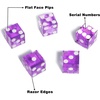 image:imageGSE Games amp Sports Expert Casino Dice Game AAA Grade 19mm Pro Vegas Style Craps Dice Set of 5 with Razor Sharp Edges amp Matching Serialized Numbers for RPG Dice Stacking Yahtzee Dice GamesPurple