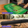 image:imageGSE Games amp Sports Expert Casino Texas Holdem Poker Tabletop Layout Mat NonSlip Rubber Texas Holdem Table Top for FamilyFriends Parties Casino NightTwin Craps Layout Mat