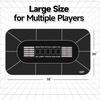 image:imageGSE Games amp Sports Expert Casino Texas Holdem Poker Tabletop Layout Mat NonSlip Rubber Texas Holdem Table Top for FamilyFriends Parties Casino Night70 X 35 Texas Holdem Layout Mat