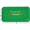 image:imageGSE Games amp Sports Expert Casino Texas Holdem Poker Tabletop Layout Mat NonSlip Rubber Texas Holdem Table Top for FamilyFriends Parties Casino NightBlackjack Layout Mat