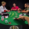 image:imageGSE Games amp Sports Expert Casino Texas Holdem Poker Tabletop Layout Mat NonSlip Rubber Texas Holdem Table Top for FamilyFriends Parties Casino NightBlackjack Layout Mat