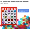 image:imageGSE Games amp Sports Expert Complete Bingo Game Set with 50 Bingo Cards 500 Chips Calling Cards Deck Party Fun Game for Adults Seniors Family Gatherings Classroom Activities Large Groups50 Cards  500 Chips Set