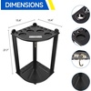 image:imageGSE Games amp Sports Expert CornerStyle Floor Stand Billiard Pool Cue Racks with Score Counters Holds Pool Cue Sticks Balls Set Ball RacksBlack