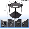 image:imageGSE Games amp Sports Expert CornerStyle Floor Stand Billiard Pool Cue Racks with Score Counters Holds Pool Cue Sticks Balls Set Ball RacksBlack